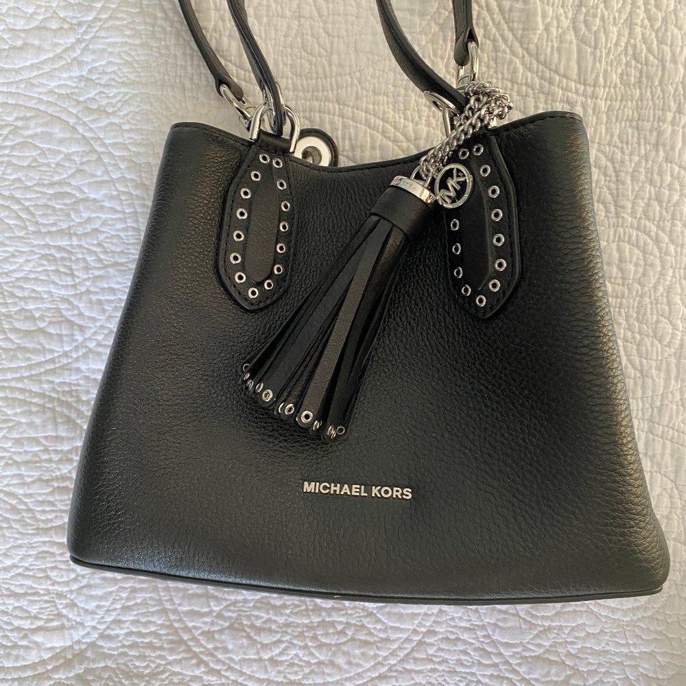 Michael Kors Black Leather Shoulder Bag